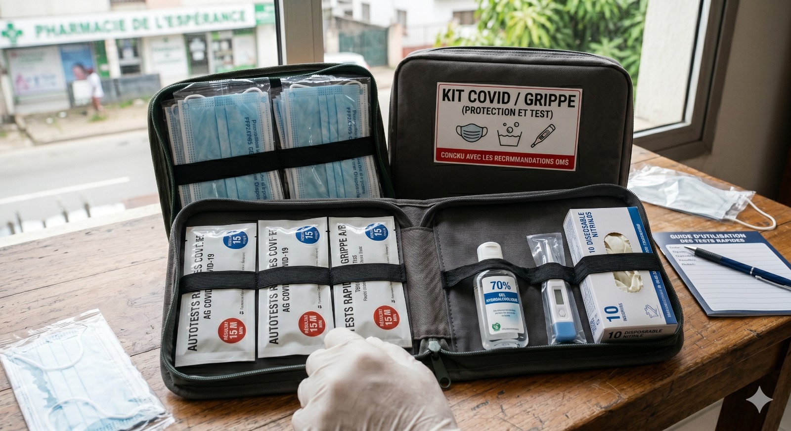 Kit COVID / Grippe (Protection et Test)